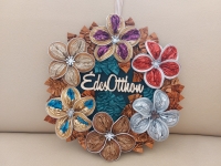 Ajtódísz kávékapszulából